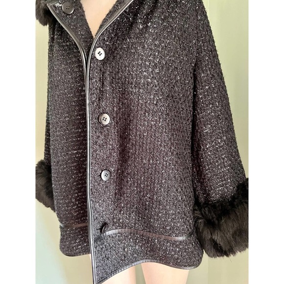Victoria Secret's Fancy Schmancy Coat w/ Removeable Faux Fur Women's Medium - Picture 1 of 4